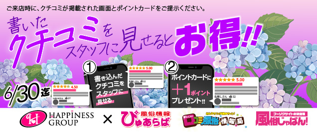 今すぐクチコミしよう!クチコミ投稿キャンペーン